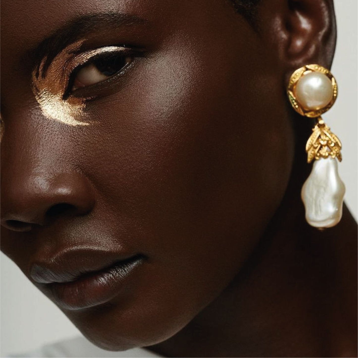 Paire boucle d'oreille perle